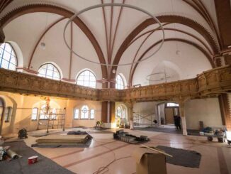 Interiér Červeného kostela v Olomouci