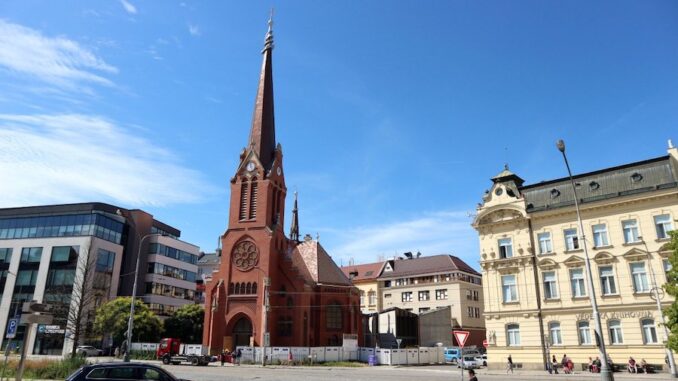 Červený kostel v Olomouci