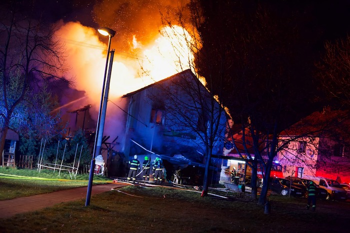 Požár rodinného domu