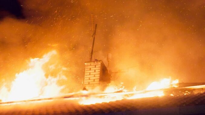 Požár rodinného domu