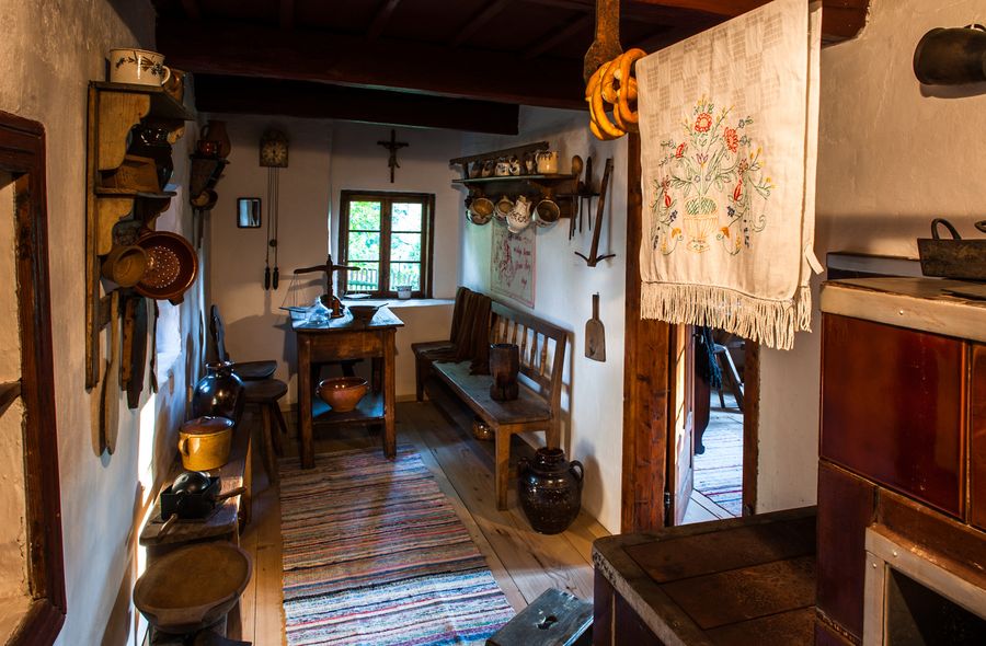 Interiér Kotulovy dřevěnky, Havířov. Zdroj foto: Muzeum Těšínska