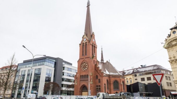 Červený kostel v Olomouci