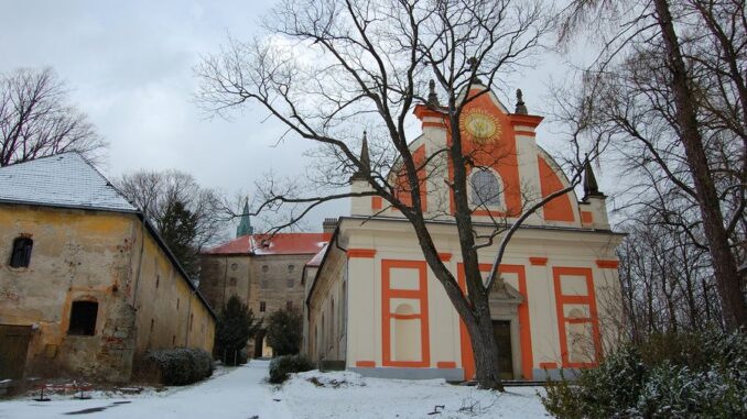 Kostel Nanebevzetí Panny Marie na Zelené Hoře. Zdroj foto: Kulturní a informační centrum v Nepomuku