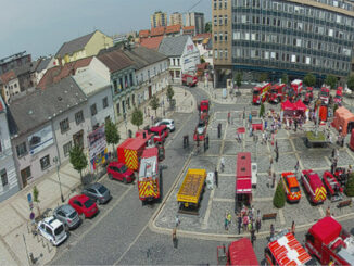 Pohled z webkamery na přerovské náměstí