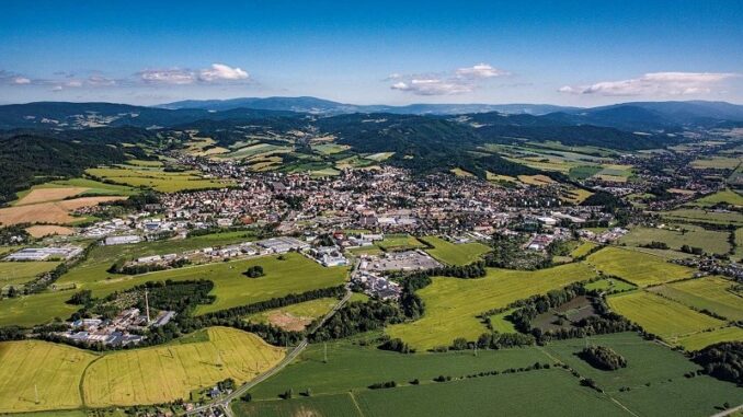 Šumperk - letecký pohled