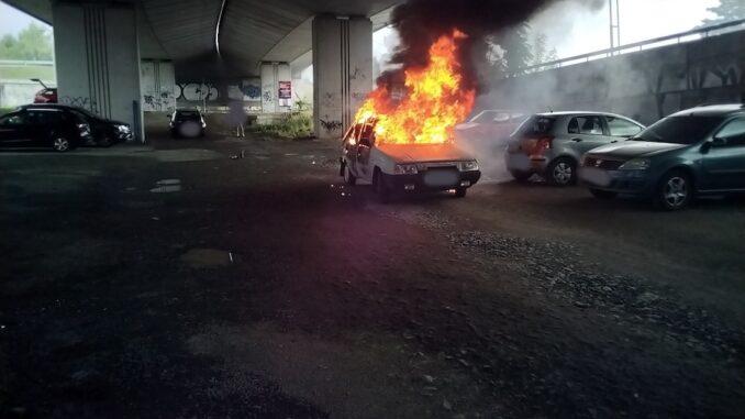Požár osobního auta