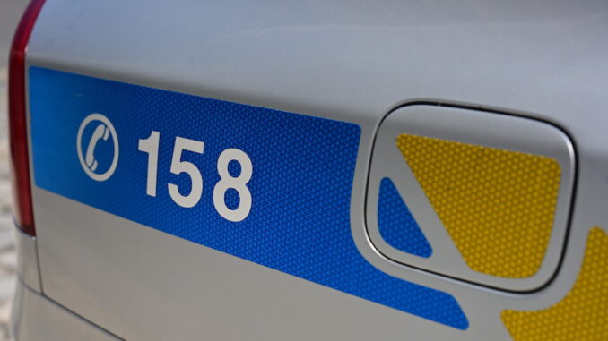 Policejní auto, linka 158