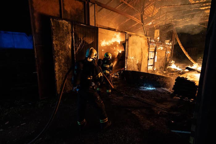 Požár průmyslové haly