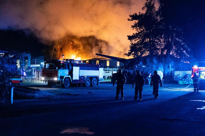 Požár průmyslové haly