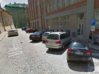 Zaparkovaná auta v Olomouci