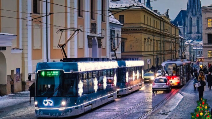 Vánoční tramvaj