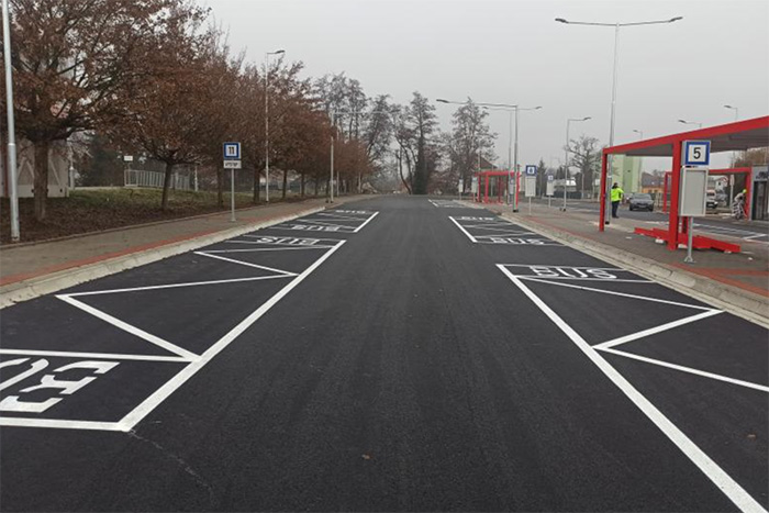 Autobusové nádraží v Litovli 