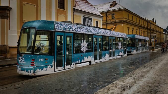 Vánoční tramvaj