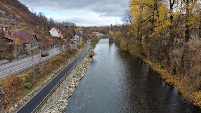 Úsek Vltavské cyklostezky. Foto: Jihočeský kraj