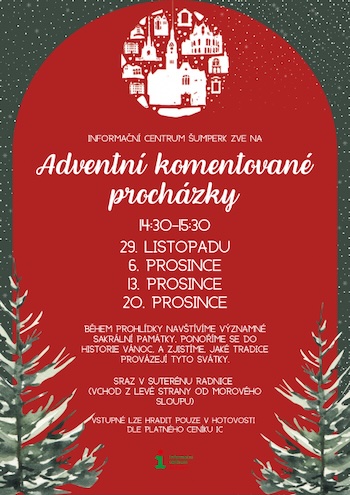 Plakat adventní akce v Šumperku 