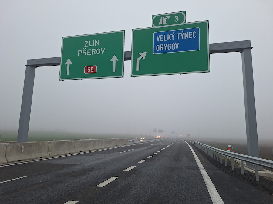 Nový úsek dálnice