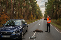 Srážka se zvěří na silnici je nečekaná a není levná. Jak se zachovat a kdy podle nových pravidel volat policii