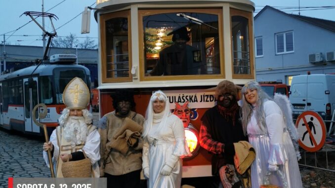 Mikuláš, anděl, čert, tramvaj Mikuláš, anděl, čert, tramvaj