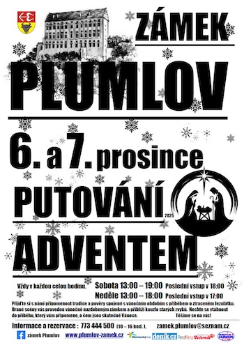 Plakát akce na zámku Plumlov 