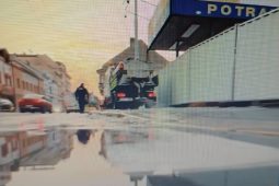 VIDEO: Ranní potopa potrápila Pardubice. Voda vytvořila kluziště