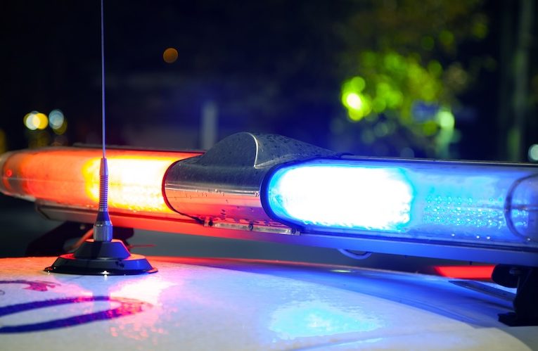 Majáky na policejním autě