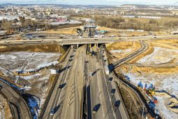 Provoz na křížení dálnic D1 a D2 v Brně je dočasně nově uspořádán