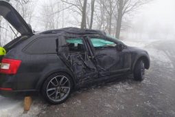 Rychlá jízda na náledí a náraz do stromu. Na Třebíčsku se zranili čtyři lidé včetně dítěte