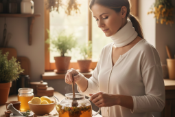 Když vás přepadnou bolesti v krku a do lékárny je daleko. I domácí zásoby mohou šetrně vyléčit první příznaky