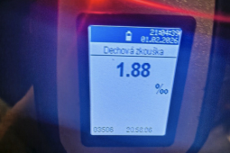 Šestnáctiletý mladík nadýchal téměř 2 promile!