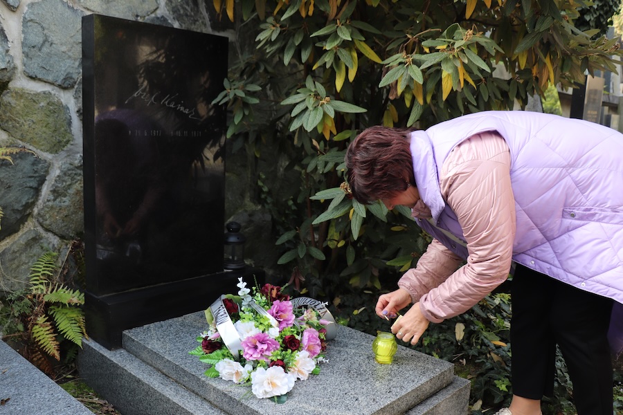 Hrob Josefa Kainara na pražském Vyšehradě