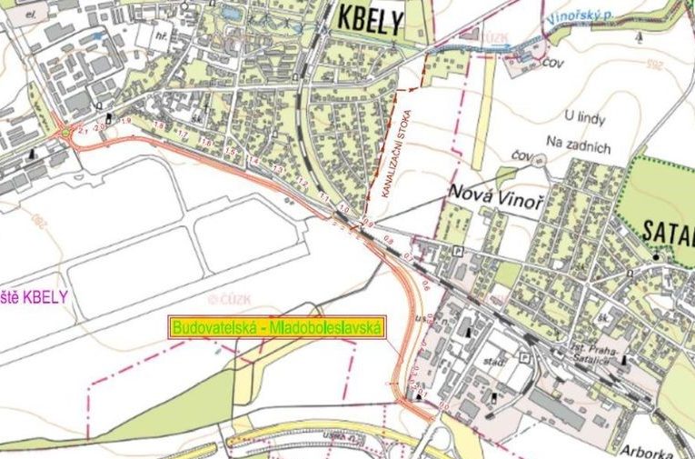 Praha chystá obchvat Kbel a Satalic. Tranzit má zmizet z místních ulic