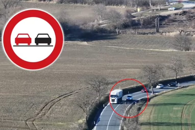 VIDEO: Pětici řidičů usvědčil dron z předjíždění. Přišli o pár tisíc a k tomu šest bodů 