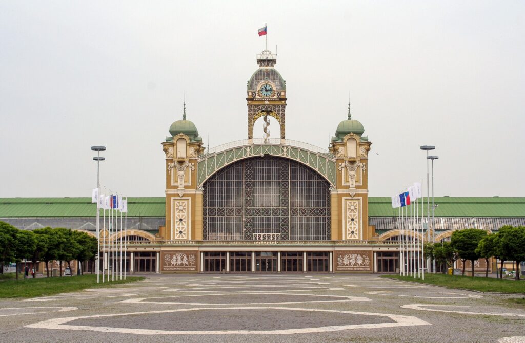 Ilustrační foto. Průmyslový palác před požárem