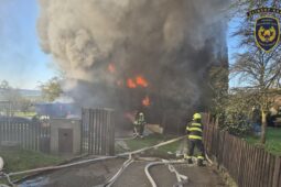 Plameny sežehly kůlnu a přístřešky v Osíčku