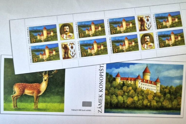 Historický moment: Konopiště se dostává na poštovní známku