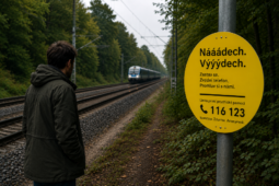 Nááádech. Výýýdech. Nové cedule u tratí mají pomoci lidem v psychické krizi