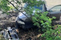 Řidič s téměř třemi promile vyjel ze silnice a skončil u rybníka
