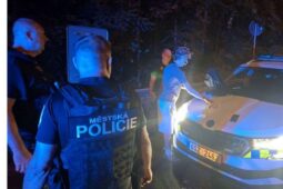 Sprejer utíkal před strážníky. Schovával se ve křoví u trati