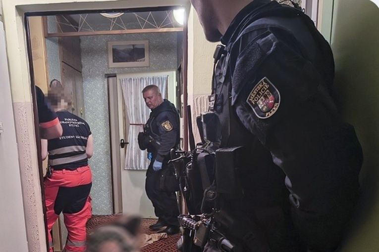 Sousedka uslyšela volání o pomoc. Strážníci našli ženu bezmocně ležet v bytě