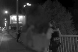 VIDEO: Muž chtěl skočit z mostu v Králově Poli. Policisté zabránili neštěstí 