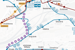 Tramvaje o víkendu neprojedou mezi Ohradou a Palmovkou. Na Lehovec pojede mimořádná linka 30