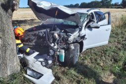 Riskantně předjížděl u Knínic. Skončil ve stromu