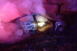 V noci vzplálo auto přímo u stodoly. Hrozilo rozšíření do okolí