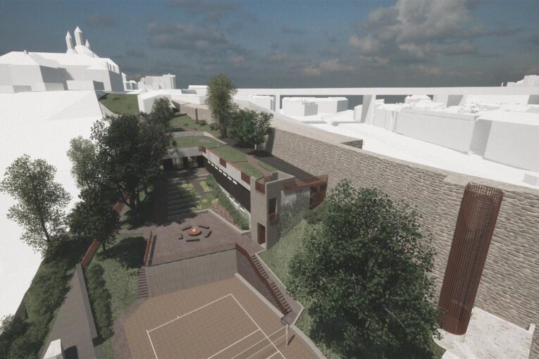 Praha 2 otevře revitalizovaný park U Hradeb. Nabídne novou kuželnu i sousedskou zahradu