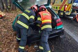 Mezi Hodonínem a Ratíškovicemi havarovalo osobní auto