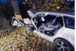 Řidička na Havlíčkobrodsku usnula za volantem a narazila do stromu. Zasahoval vrtulník