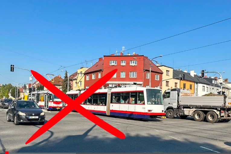Výluka tramvaje