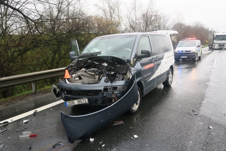 Hromadná nehoda na dálnici D 46