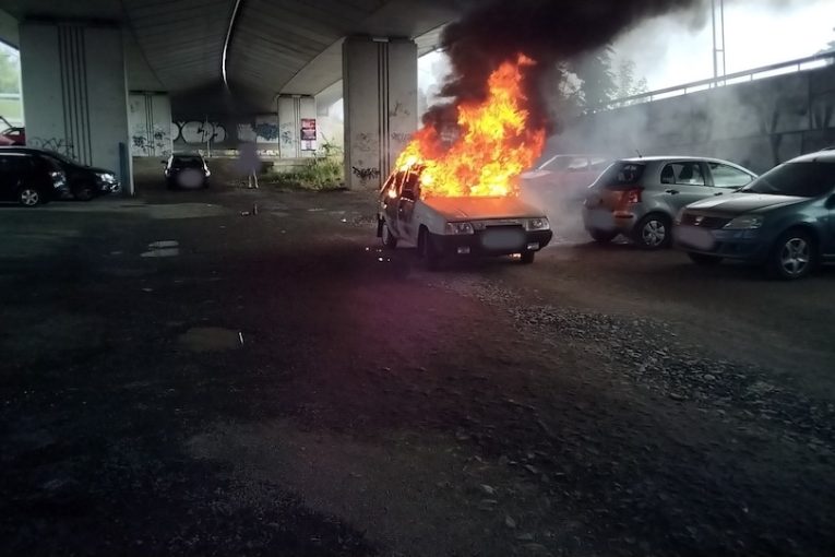 Požár osobního auta