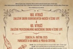 Udělování medailí i žehnání praporu: Česká Lípa zve na oslavu českolipských hasičů